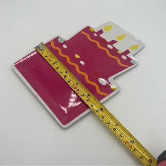 Set of 2 Swoozie’s Melamine Birthday Cake Plates - Picture 6 of 8